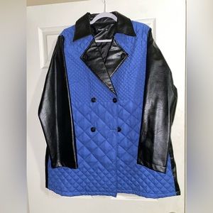 Faux Leather & Quilted Jacket
